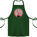 Overwhelmed Mum Kids Funny Mother's Day Cotton Apron 100% Organic Forest Green
