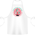 Overwhelmed Mum Kids Funny Mother's Day Cotton Apron 100% Organic White