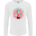 Overwhelmed Mum Kids Funny Mother's Day Mens Long Sleeve T-Shirt White