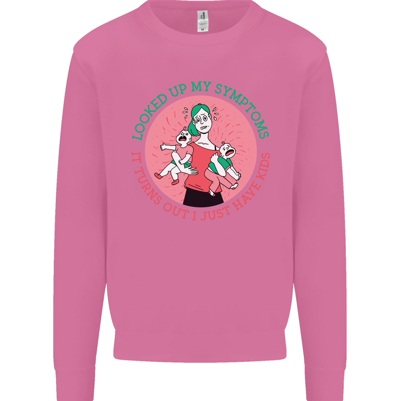 Overwhelmed Mum Kids Funny Mother's Day Mens Sweatshirt Jumper Azalea