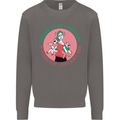 Overwhelmed Mum Kids Funny Mother's Day Mens Sweatshirt Jumper Charcoal