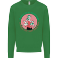 Overwhelmed Mum Kids Funny Mother's Day Mens Sweatshirt Jumper Irish Green