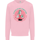 Overwhelmed Mum Kids Funny Mother's Day Mens Sweatshirt Jumper Light Pink