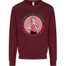Overwhelmed Mum Kids Funny Mother's Day Mens Sweatshirt Jumper Maroon