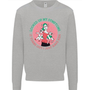 Overwhelmed Mum Kids Funny Mother's Day Mens Sweatshirt Jumper Sports Grey