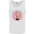 Overwhelmed Mum Kids Funny Mother's Day Mens Vest Tank Top White