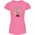 Overwhelmed Mum Kids Funny Mother's Day Womens Petite Cut T-Shirt Azalea