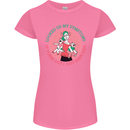 Overwhelmed Mum Kids Funny Mother's Day Womens Petite Cut T-Shirt Azalea