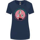 Overwhelmed Mum Kids Funny Mother's Day Womens Wider Cut T-Shirt Navy Blue