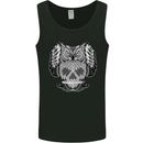Owl Skull Ornathology Mens Vest Tank Top Black