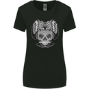 Owl Skull Ornathology Womens Wider Cut T-Shirt Black