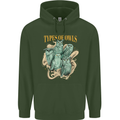 Owls Species Childrens Kids Hoodie Forest Green