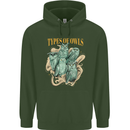 Owls Species Childrens Kids Hoodie Forest Green