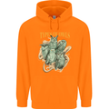 Owls Species Childrens Kids Hoodie Orange