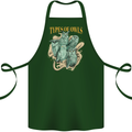 Owls Species Cotton Apron 100% Organic Forest Green