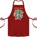 Owls Species Cotton Apron 100% Organic Maroon