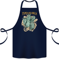Owls Species Cotton Apron 100% Organic Navy Blue