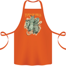 Owls Species Cotton Apron 100% Organic Orange