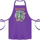 Owls Species Cotton Apron 100% Organic Purple