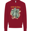 Owls Species Kids Sweatshirt Jumper Red
