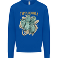 Owls Species Kids Sweatshirt Jumper Royal Blue