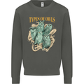 Owls Species Kids Sweatshirt Jumper Storm Grey