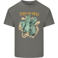 Owls Species Kids T-Shirt Childrens Charcoal