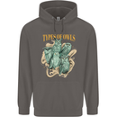 Owls Species Mens 80% Cotton Hoodie Charcoal