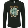 Owls Species Mens Long Sleeve T-Shirt Black