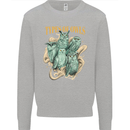 Owls Species Mens Sweatshirt Jumper Sports Grey