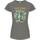 Owls Species Womens Petite Cut T-Shirt Charcoal