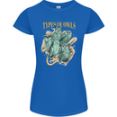 Owls Species Womens Petite Cut T-Shirt Royal Blue