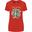 Owls Species Womens Wider Cut T-Shirt Red