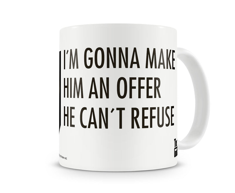 the godfather im gonna make him an offer he can't refuse organised crime film white coffee mug cup