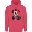 PR or ER Gym Bodybuilding Training Childrens Kids Hoodie Heliconia