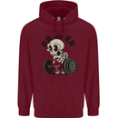 PR or ER Gym Bodybuilding Training Childrens Kids Hoodie Maroon