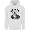 PR or ER Gym Bodybuilding Training Childrens Kids Hoodie White