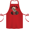 PR or ER Gym Bodybuilding Training Cotton Apron 100% Organic Red