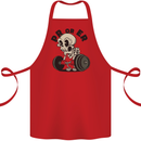 PR or ER Gym Bodybuilding Training Cotton Apron 100% Organic Red