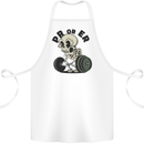 PR or ER Gym Bodybuilding Training Cotton Apron 100% Organic White