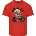 PR or ER Gym Bodybuilding Training Kids T-Shirt Childrens Red