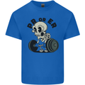 PR or ER Gym Bodybuilding Training Kids T-Shirt Childrens Royal Blue