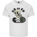 PR or ER Gym Bodybuilding Training Kids T-Shirt Childrens White