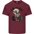 PR or ER Gym Bodybuilding Training Mens Cotton T-Shirt Tee Top Maroon