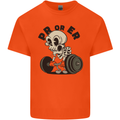 PR or ER Gym Bodybuilding Training Mens Cotton T-Shirt Tee Top Orange