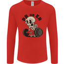PR or ER Gym Bodybuilding Training Mens Long Sleeve T-Shirt Red