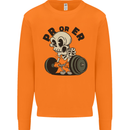 PR or ER Gym Bodybuilding Training Mens Sweatshirt Jumper Orange