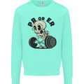 PR or ER Gym Bodybuilding Training Mens Sweatshirt Jumper Peppermint