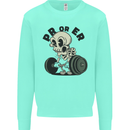 PR or ER Gym Bodybuilding Training Mens Sweatshirt Jumper Peppermint