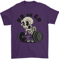 PR or ER Gym Bodybuilding Training Mens T-Shirt 100% Cotton Purple